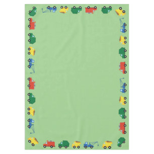 Trucks Cars Cute Birthday Party Tablecloth