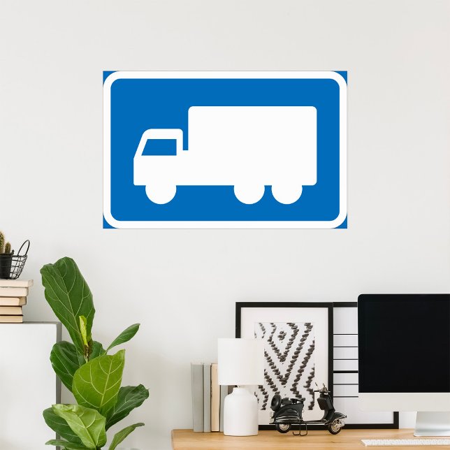 Trucks Road Sign Poster (Creator Uploaded)