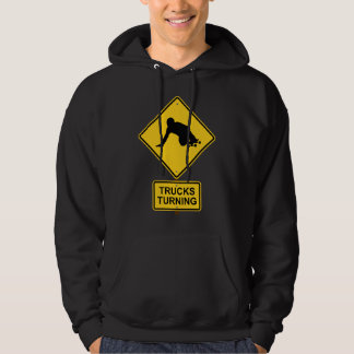 trucks turning skateboarding t-shirt hoodie