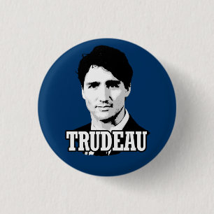 Trudeau 3 Cm Round Badge