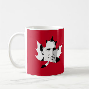 Trudeau Maple Leaf - White.png Coffee Mug