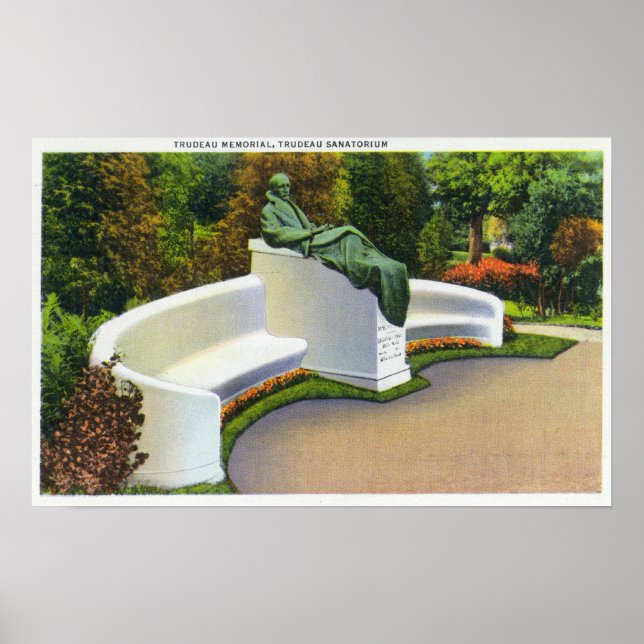 Trudeau Memorial, Trudeau Sanatorium Scene Poster (Front)