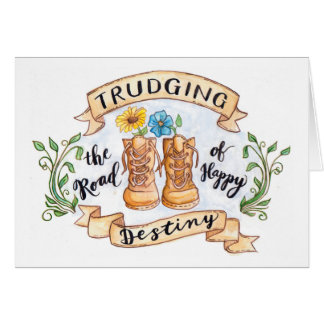 Trudging the Road of Happy Destiny handpainted