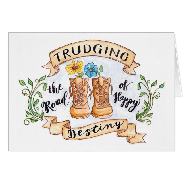 Trudging the Road of Happy Destiny handpainted (Front Horizontal)