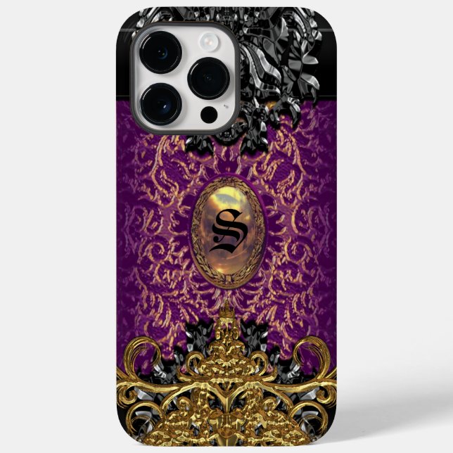 Trudie Lola II Baroque Monogram Classic   Case-Mate iPhone Case (Back)