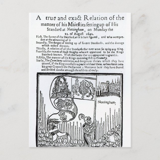 True and Exact Relation of  Manner of Majesty's Postcard (Front)