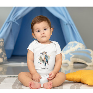 True Blue Kookaburra, custom Baby Bodysuit