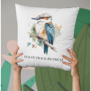True Blue Kookaburra, custom Cushion
