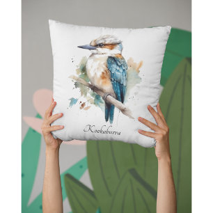 True Blue Kookaburra, custom Cushion