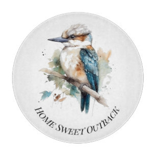 True Blue Kookaburra, custom Cutting Board