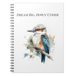 True Blue Kookaburra, custom Notebook