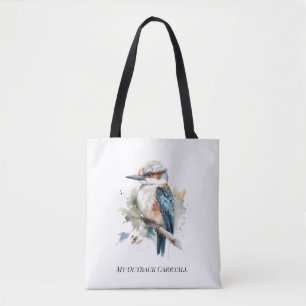True Blue Kookaburra, custom Tote Bag