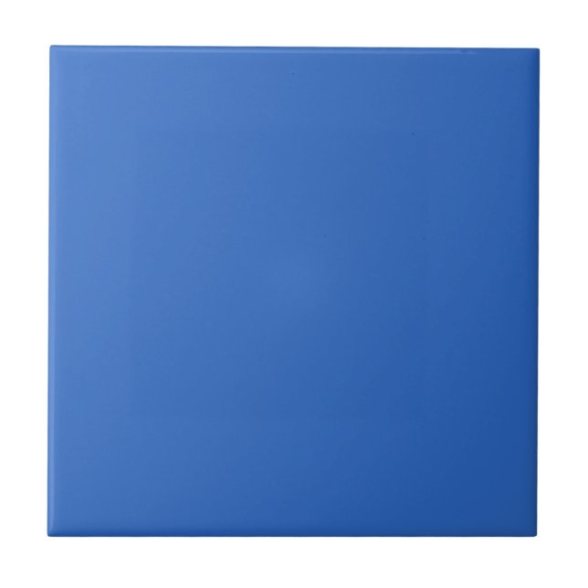 True Blue Solid Color Tile (Front)