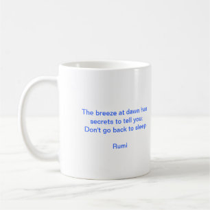 True Blue Sunflowers Quote Mug