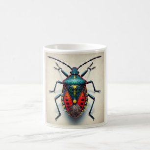 True Bug Heteroptera 010824IREF208 - Watercolor Coffee Mug