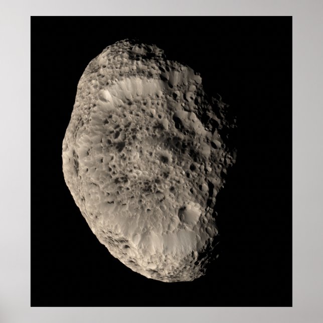 True colour mosaic of Saturn's moon Hyperion Poster (Front)