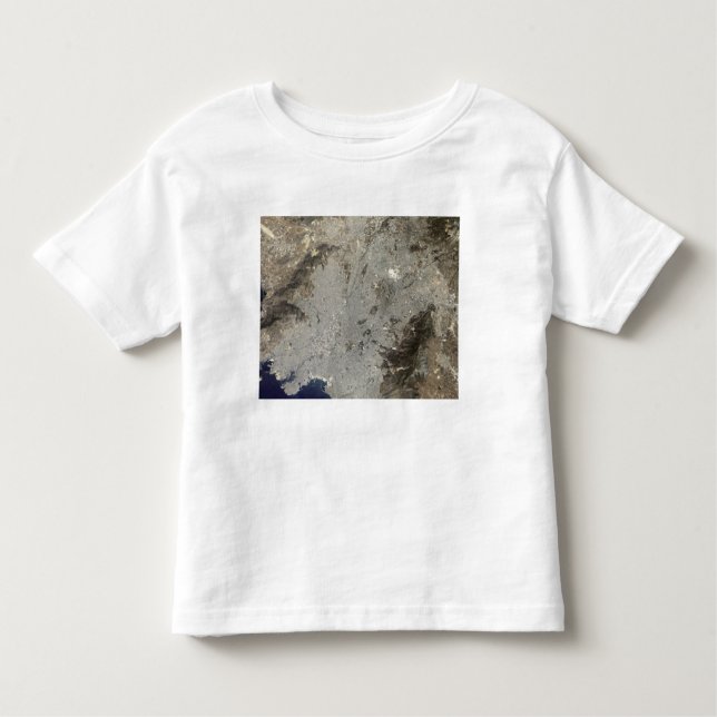 True-colour satellite view of central Athens Toddler T-Shirt (Front)