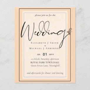 True Colour Script Typography Budget Wedding