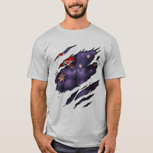 True Colours Aussie Flag Tear T-Shirt