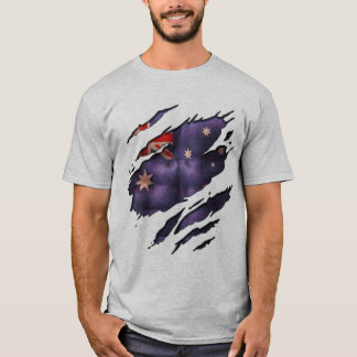 True Colours Aussie Flag Tear T-Shirt