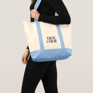 True Colours Editorial Custom Typography Design Tote Bag