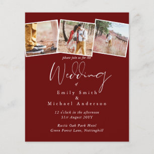 True Colours PHOTO Collage Wedding Budget Invites
