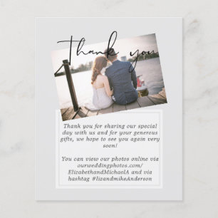 True Colours PHOTO Thank You Letter Budget Wedding