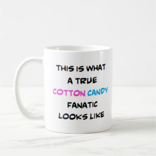 true cotton candy fanatic coffee mug