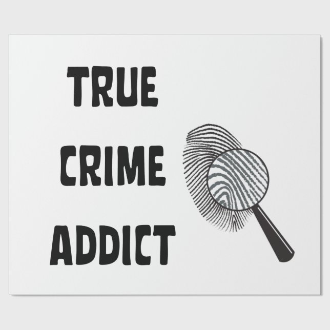 True crime addict wrapping paper (Flat)