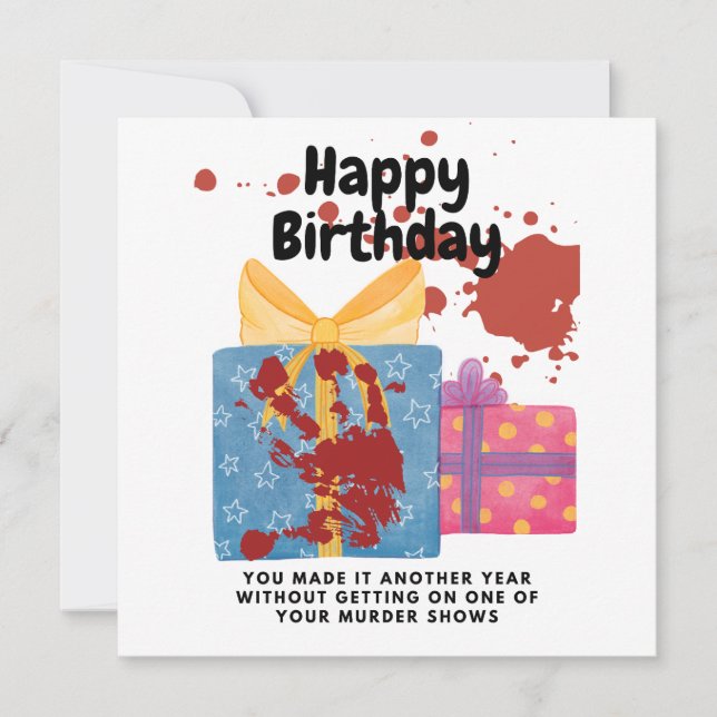 True Crime Birthday not Ending up on a Murder Show Card (Front)