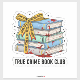 True Crime Book Sticker – Crime Scene Books with 