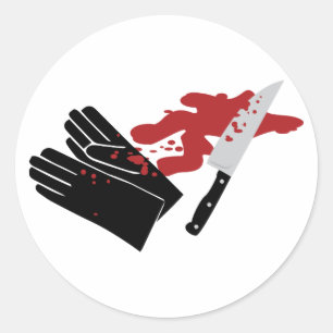 True Crime Classic Round Sticker