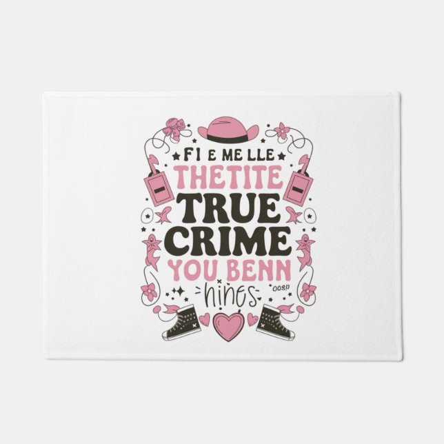 True Crime Fan – Mystery Lover Doormat (Front)