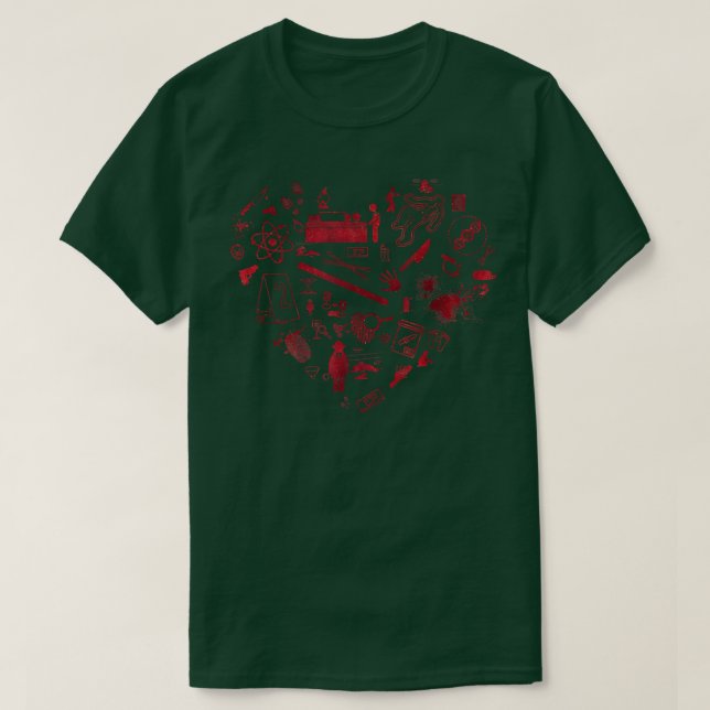 True Crime Forensics Podcast Junkie - Forensic Sci T-Shirt (Design Front)