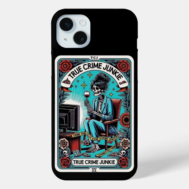 True Crime Junkie Tarot Card Collection Case-Mate iPhone Case (Back)