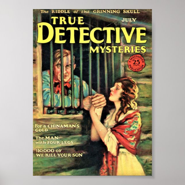 True Detective Mysteries July 1927 Poster (Front)