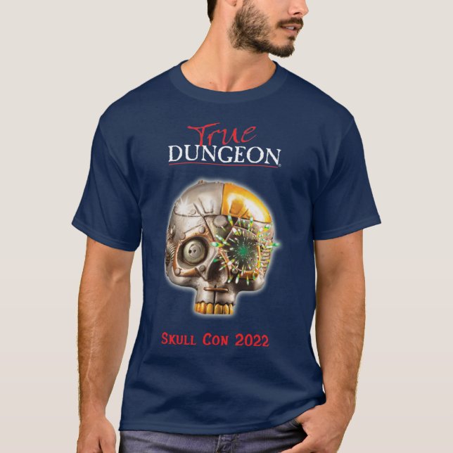 True Dungeon - Skull Con - navy T-Shirt (Front)