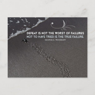 True Failure Inspirational Post Card