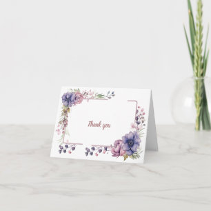 True Floral Dreams: Wedding Thank You Card