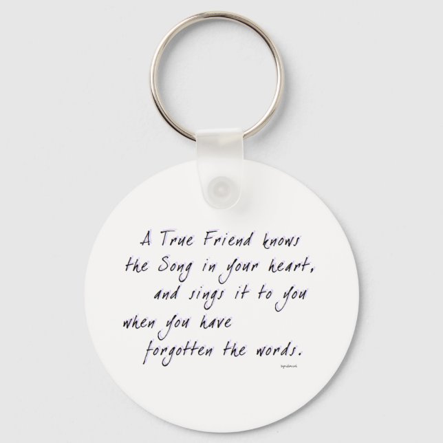 True Friend Key Ring (Front)