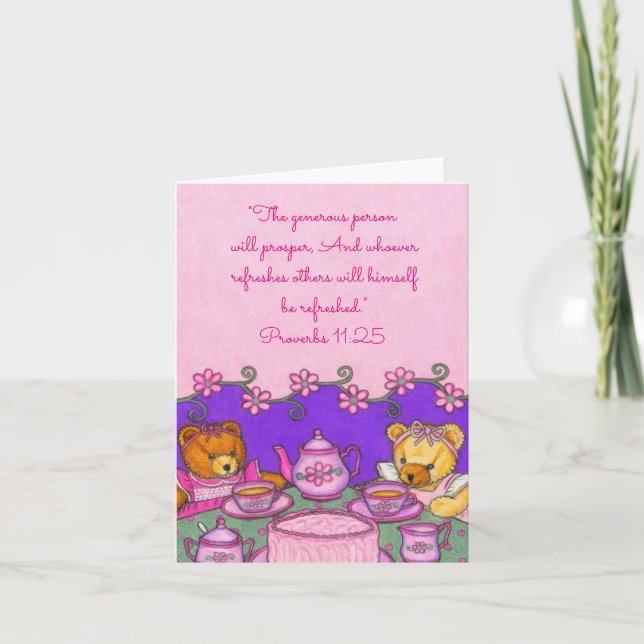 True Friend-Love all times~Bears Party~Scriptures Card (Front)