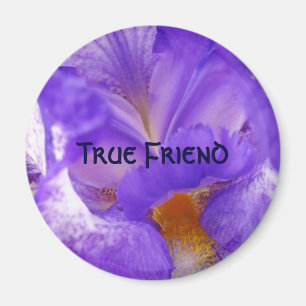 True Friend magnet Purple Iris Flower magnet gifts