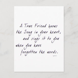 True Friend Postcard