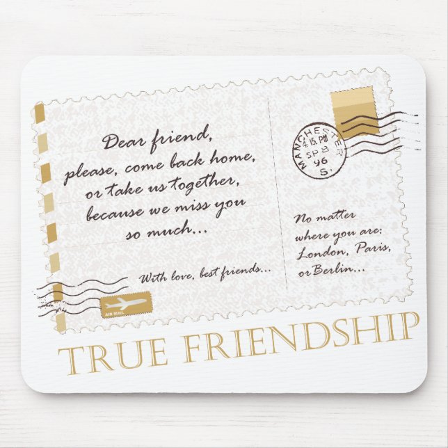 True Friendship Mouse Pad (Front)