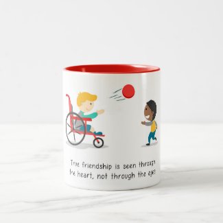 True friendships Two-Tone coffee mug