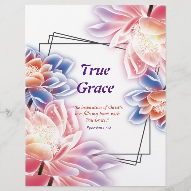 True Grace Poem Personalised Paper (Front)