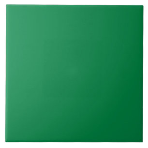 True Green, bright solid colour Ceramic Tile