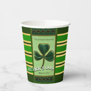 True Irish Heart St Patrick's Day PPC01 Paper Cups