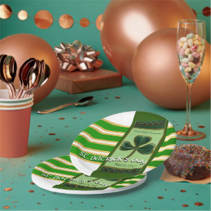 True Irish Heart St Patrick's Day PPP01 Paper Plate