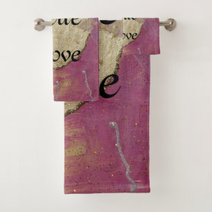 True Love Angel Wedding Bath Towel Set